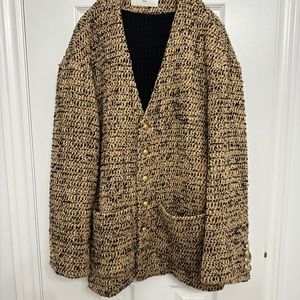 oversized tweed jacket